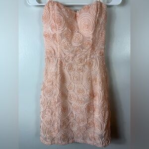 Lush‎ Formal Dress Rosette Small Pale Pink Prom Dance Homecoming